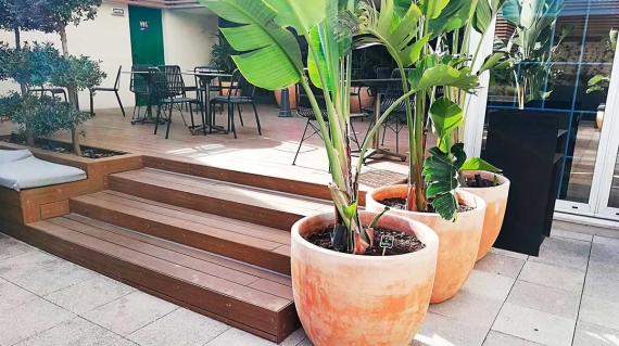 Terraza del Hotel Tryp Apolo