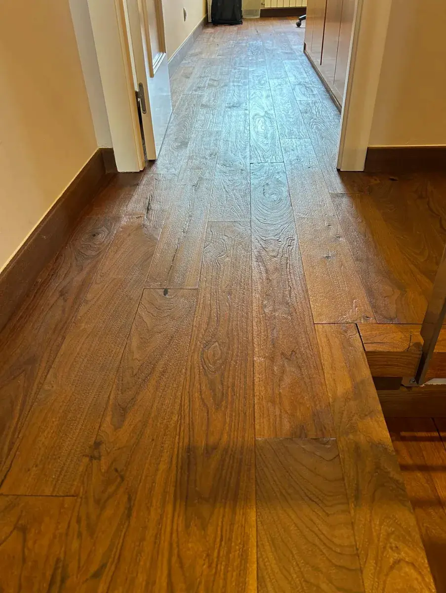 Instalación de parquet Spirit Kahrs Nogal